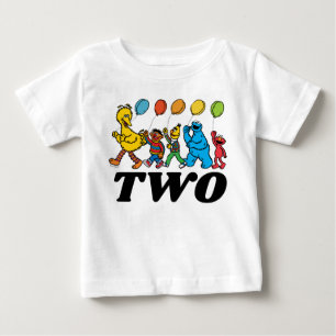 Camiseta De Bebé Amigos de la Calle Sésamo Globos para el cumplea