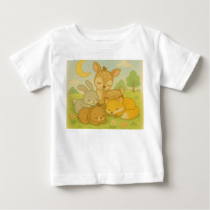 Camiseta De Bebé Amigos de los bosques durmientes - Animales de los