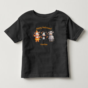 Camiseta De Bebé Amigos de vaca adorables divertido gráfico de Hall