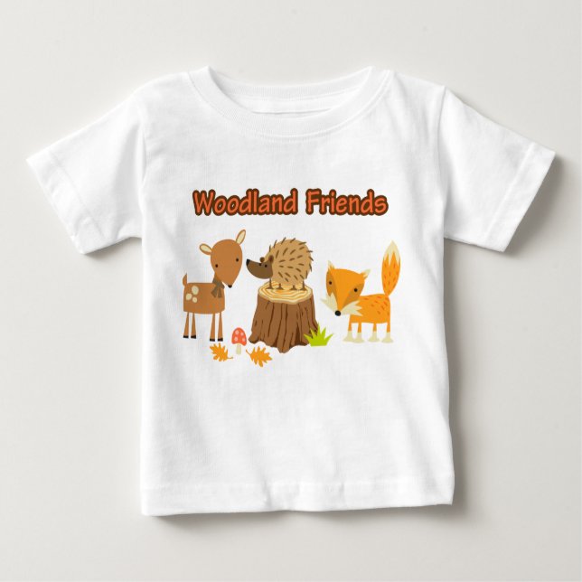 Camiseta De Bebé Amigos de Woodland (Anverso)