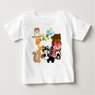 Camiseta De Bebé Amigos del bosque
