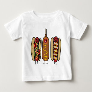 Camiseta De Bebé Amigos del perrito caliente
