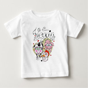 Camiseta De Bebé Amigos del vegano