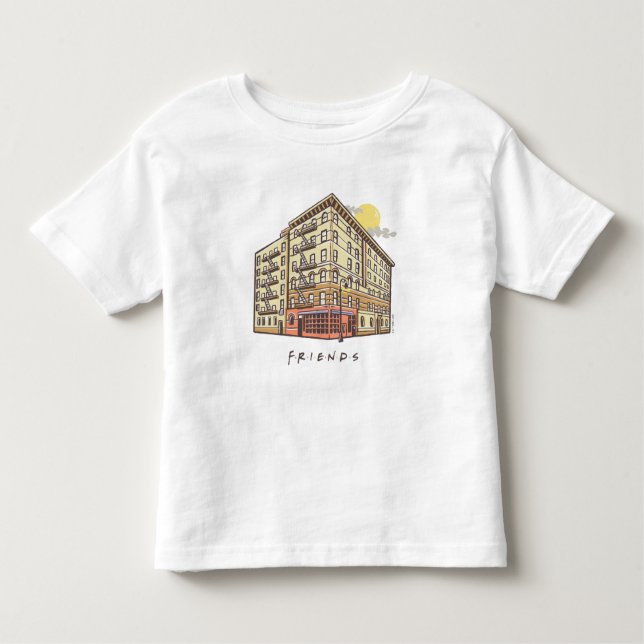 Camiseta De Bebé AMIGOS™ | Edificio de apartamentos de Mónica (Anverso)