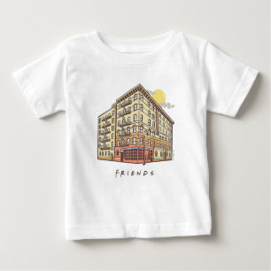 Camiseta De Bebé AMIGOS™   Edificio de apartamentos de Mónica