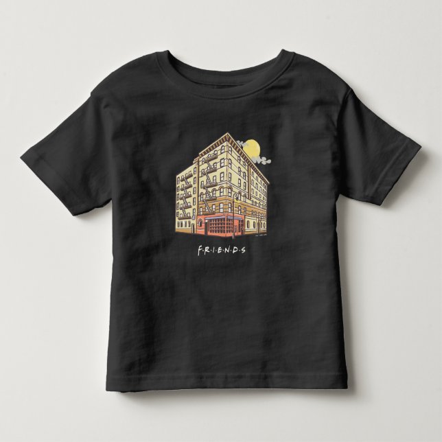 Camiseta De Bebé AMIGOS™ | Edificio de apartamentos de Mónica 2 (Anverso)