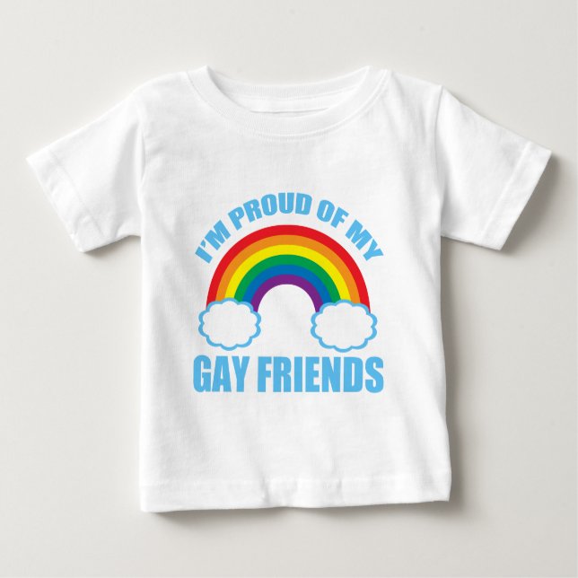 Camiseta De Bebé Amigos gay (Anverso)
