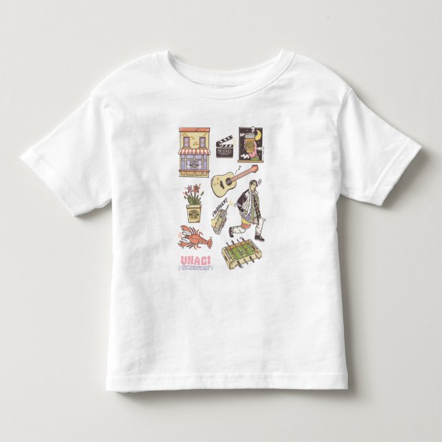 Camiseta De Bebé AMIGOS™ | Gráfico de iconos Personalizados 3 (Anverso)