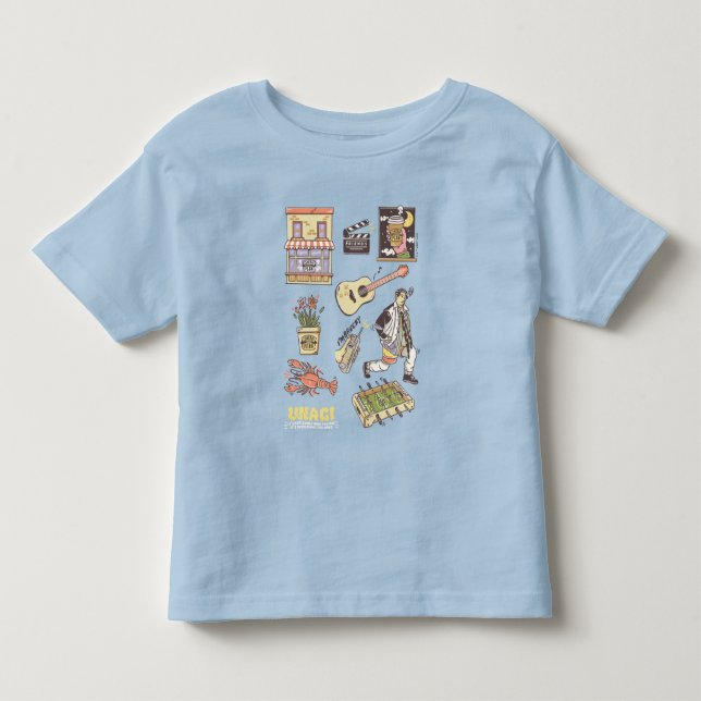 Camiseta De Bebé AMIGOS™ | Gráfico de iconos Personalizados 4 (Anverso)