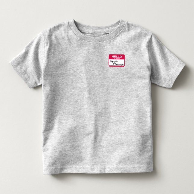 Camiseta De Bebé AMIGOS™ | Hola Mi nombre es Regina Phalange (Anverso)