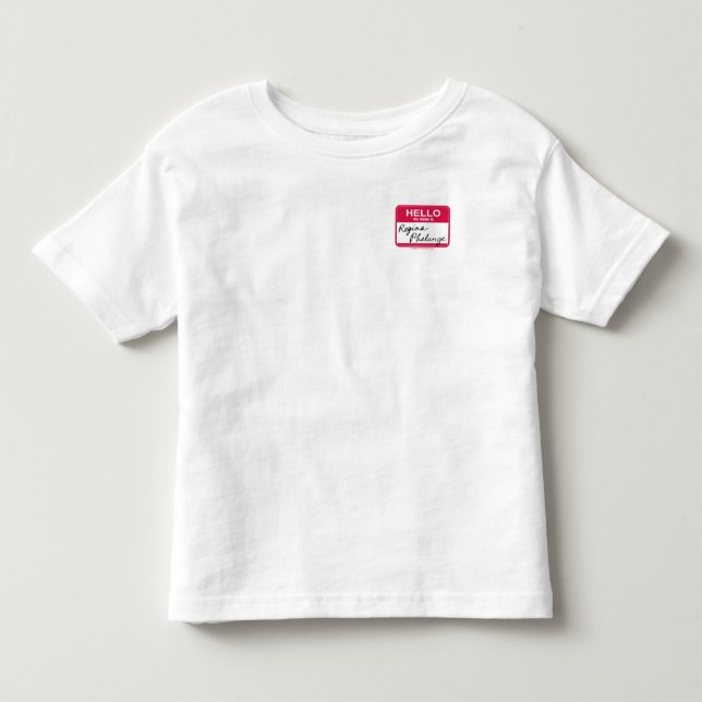 Camiseta De Bebé AMIGOS™ | Hola Mi nombre es Regina Phalange (Anverso)
