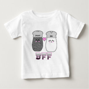 Camiseta De Bebé Amigos Kawaii Sal y Pimienta