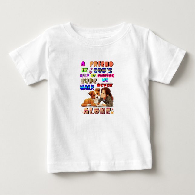 Camiseta De Bebé Amigos La Forma De Dios De Asegurarse De Que Nunca (Anverso)