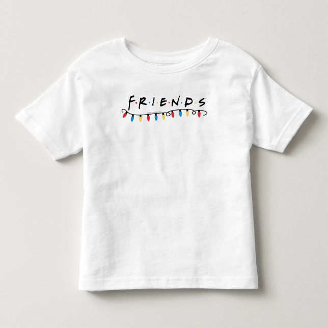 Camiseta De Bebé AMIGOS™ | Logotipo de luces Navidades (Anverso)