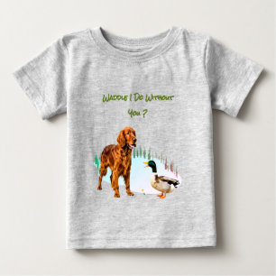 Camiseta De Bebé Amigos Mejores Animales Pato Perro Divertido