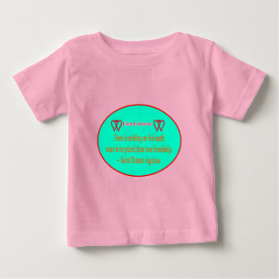 Camiseta De Bebé Amigos para siempre 2 corazones Cyan White Saint T