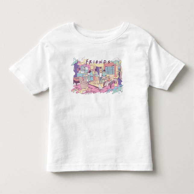 Camiseta De Bebé AMIGOS™ | Personalizado de apartamentos (Anverso)