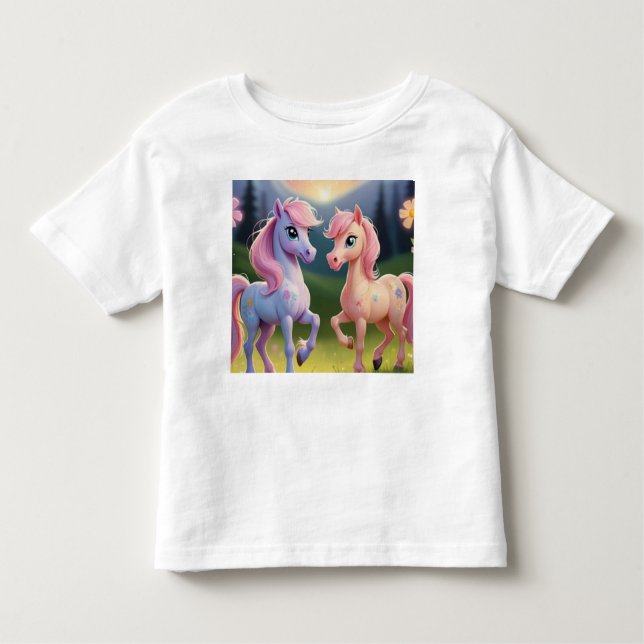 Camiseta De Bebé Amigos Poni (Anverso)