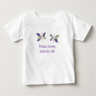 Camiseta De Bebé Amigos Por Siempre Gemelos Por La Vida
