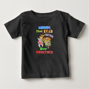 Camiseta De Bebé Amigos que leen juntos permanecen juntos