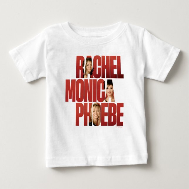 Camiseta De Bebé AMIGOS™ | Rachel, Monica y Phoebe (Anverso)