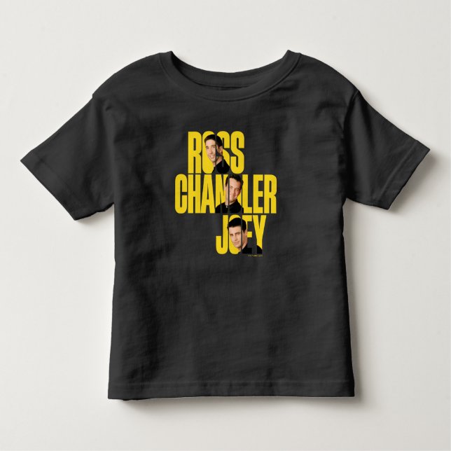 Camiseta De Bebé AMIGOS™ | Ross, Chandler y Joey (Anverso)