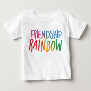 Camiseta De Bebé Amistad Arcoiris