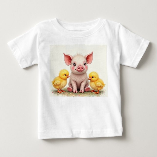 Camiseta De Bebé  amistades divertidas  (Anverso)