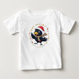 Camiseta De Bebé AMITA | Cuervo Alegre - Luces Navideñas