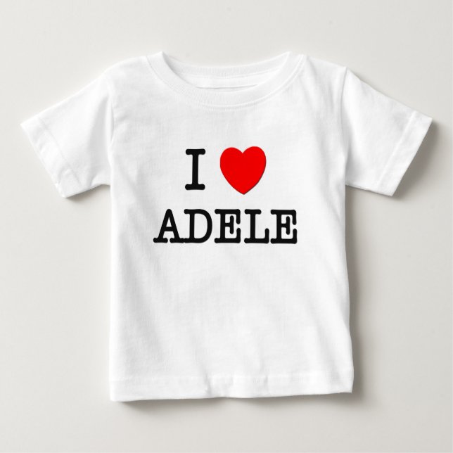Camiseta De Bebé Amo a Adela (Anverso)