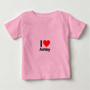 Camiseta De Bebé amo a ashley