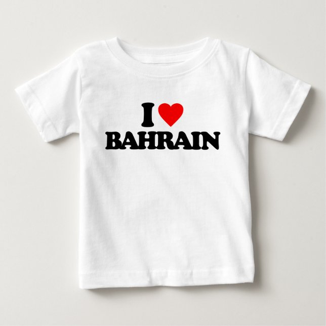 CAMISETA DE BEBÉ AMO A BAHRÉIN (Anverso)
