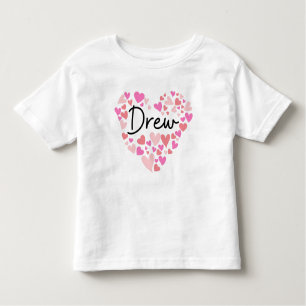 Camiseta De Bebé Amo a Drew - corazones para Drew