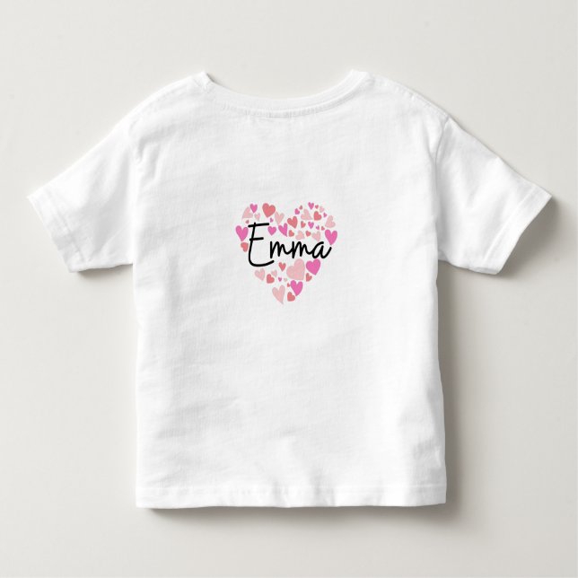 Camiseta De Bebé Amo a Emma (Reverso)