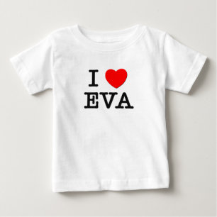 Camiseta De Bebé Amo a Eva
