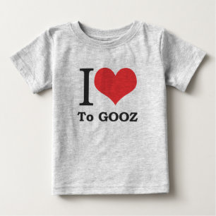 Camiseta De Bebé ¡Amo a Gooz, bebé! (Tela orgánica)