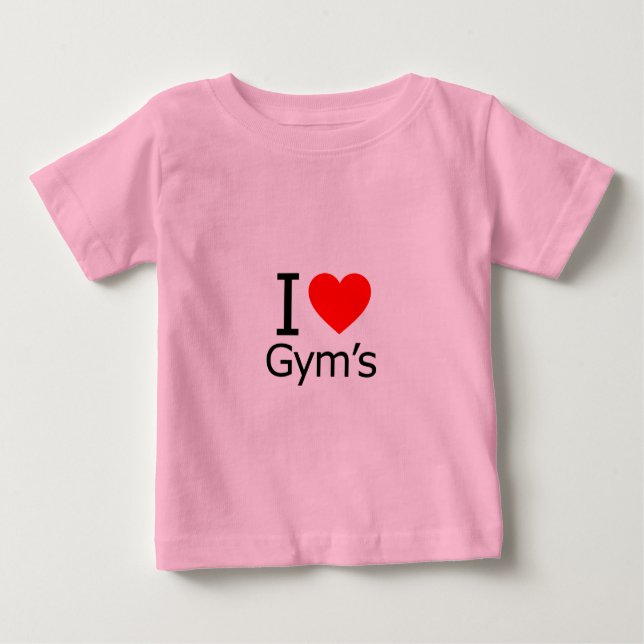 Camiseta De Bebé Amo a Gym's (Anverso)