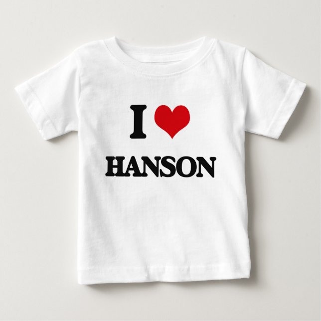 Camiseta De Bebé Amo a Hanson (Anverso)