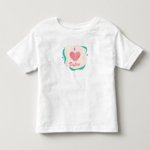 Camiseta De Bebé amo a hermana