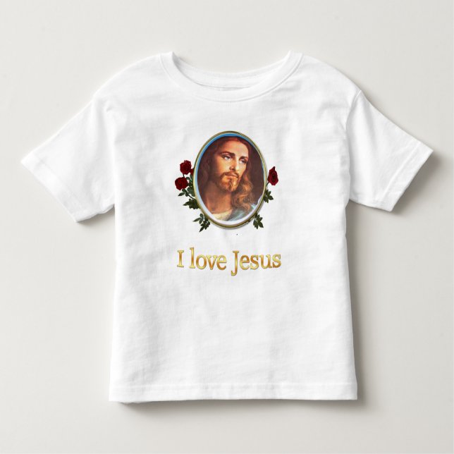 Camiseta De Bebé Amo a Jesús (Anverso)