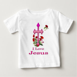 Camiseta De Bebé Amo a Jesús