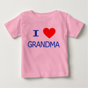 Camiseta De Bebé Amo a la abuela