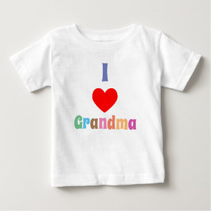 Camiseta De Bebé Amo a la abuela