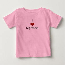 Camiseta De Bebé Amo a la abuela de la mamá grande