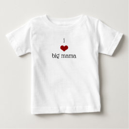 Camiseta De Bebé Amo a la abuela de la mamá grande