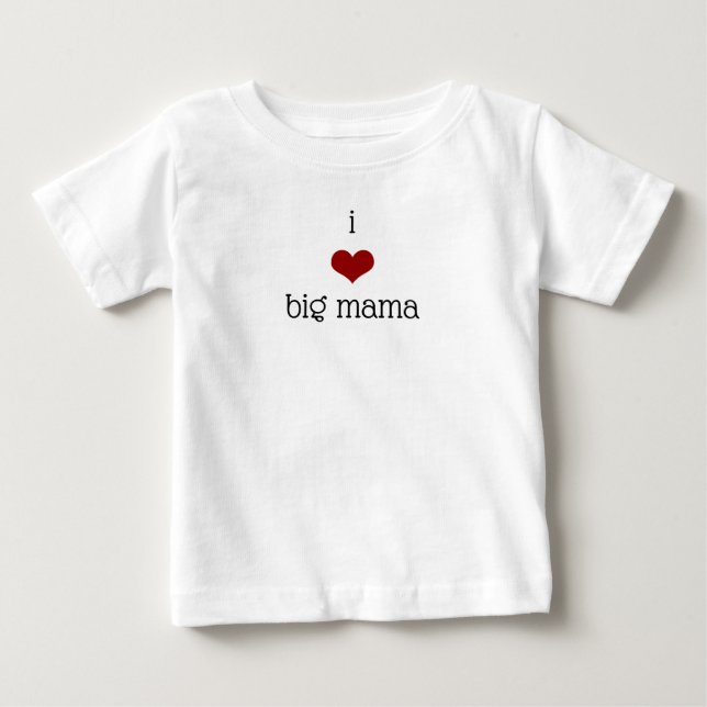 Camiseta De Bebé Amo a la abuela de la mamá grande (Anverso)