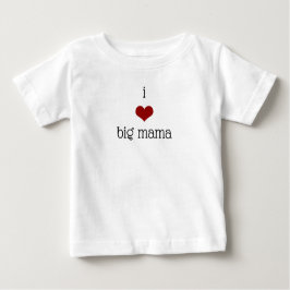 Camiseta De Bebé Amo a la abuela de la mamá grande
