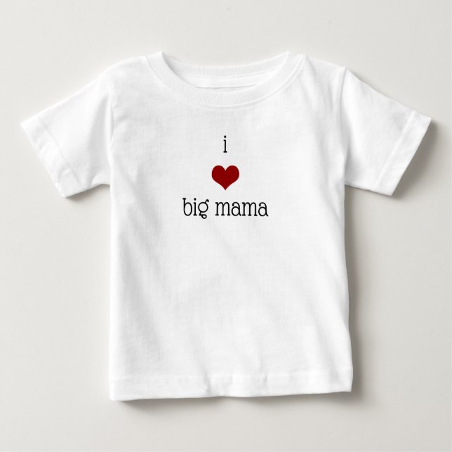 Camiseta De Bebé Amo a la abuela de la mamá grande (Anverso)