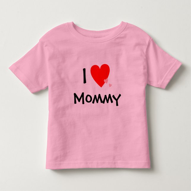 Camiseta De Bebé Amo a la mamá (del corazón) (Anverso)