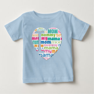 Camiseta De Bebé Amo a la mamá, mamá, mamá -